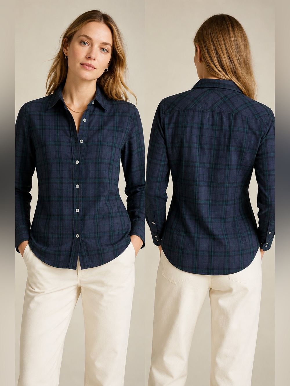 J.Crew Slim Fit Plaid Shirt Size 4
Organic‎ Cotton Button Down Stretch - Picture 11 of 11